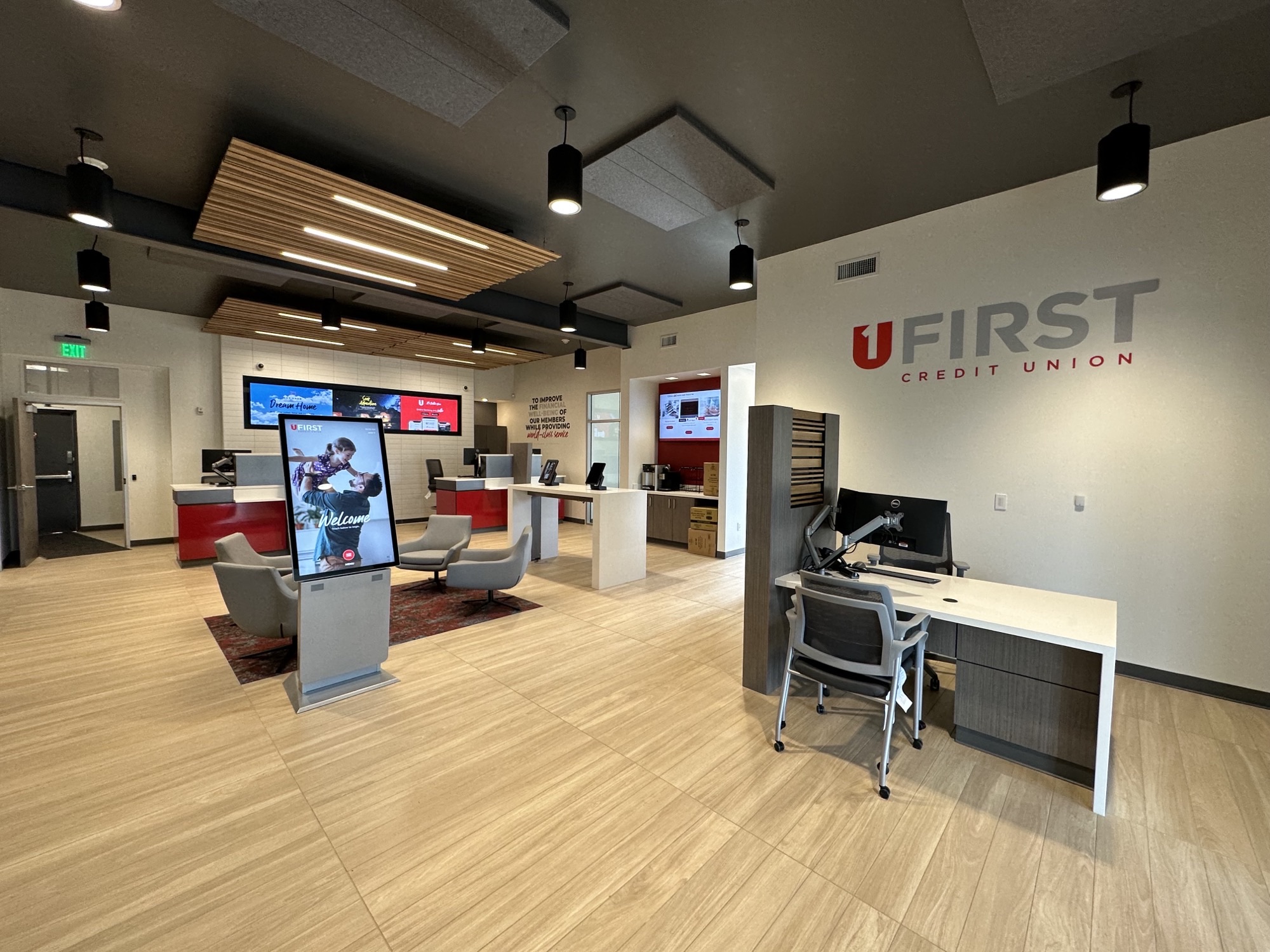a member opens a bank account at UFirst