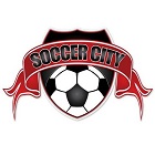 The logo for Soccer City, a UFCU partner